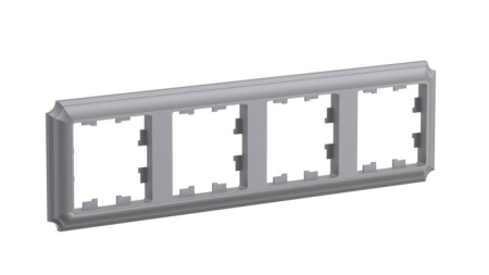 Рамка 4-м AtlasDesign Antique универс. сталь SE ATN100904