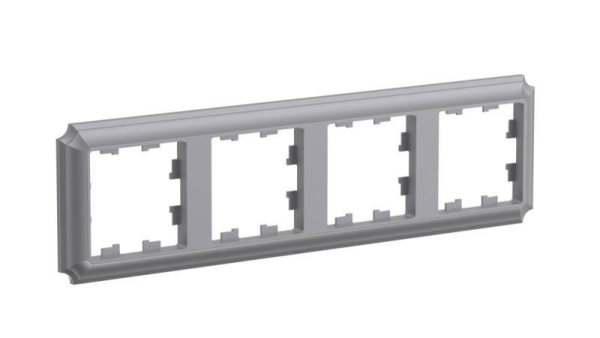 Рамка 4-м AtlasDesign Antique универс. сталь SE ATN100904