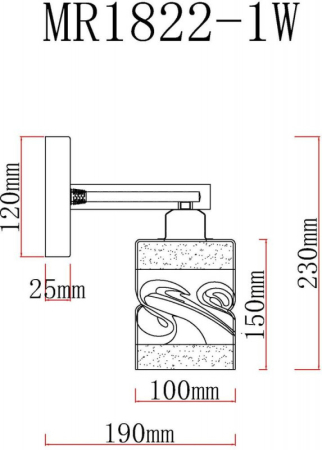 Бра MyFar MR1822-1W