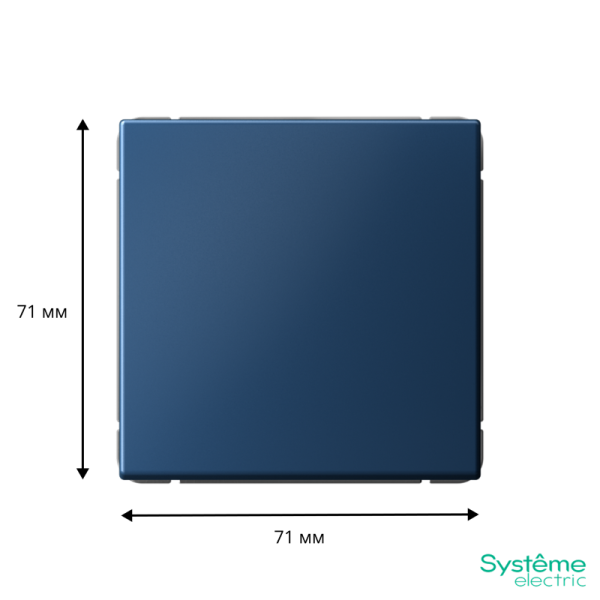 Переключатель 1-кл. ArtGallery (сх. 6) 10AX механизм аквамарин SE GAL001161