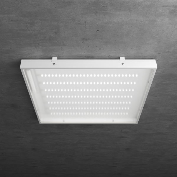 Офис 595x595x45 80Вт 24В 5000К IP54 Матовое закаленное стекло