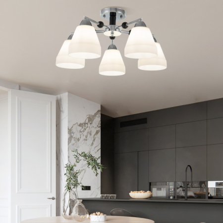 Накладная люстра Arte Milano 325119/5 CR+BK