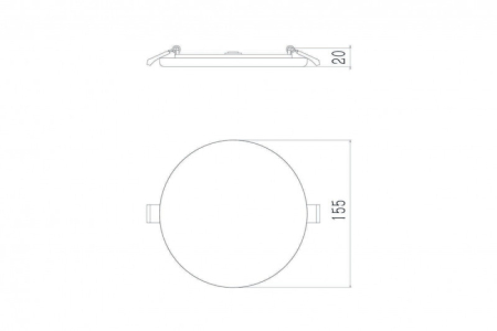 Влагозащищенный светильник Donolux DL20091/15W White R