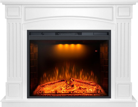 Royal Flame Каминокомплект Boston - Белый с очагом Emerald 28