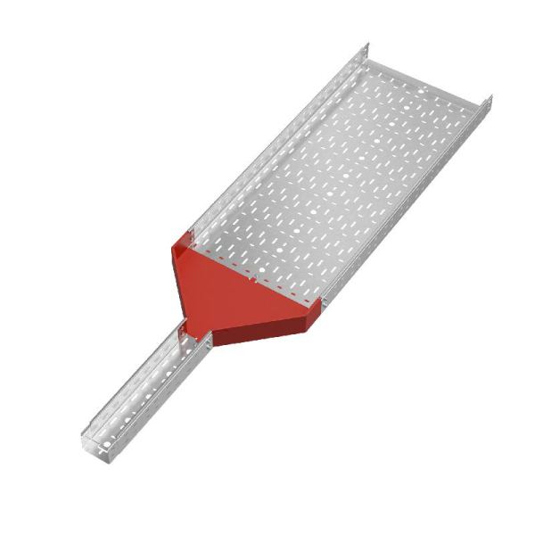 Переходник для лотка центральный 80х100-500 сталь 1мм "ПЛЮС" PDplus80-100-500-C КМ PL0789