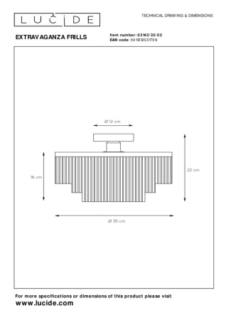 Накладной светильник LUCIDE 03142/35/02