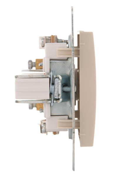 Розетка телевизионная проходная TV СП Karina механизм крем. LEZARD 707-0388-129