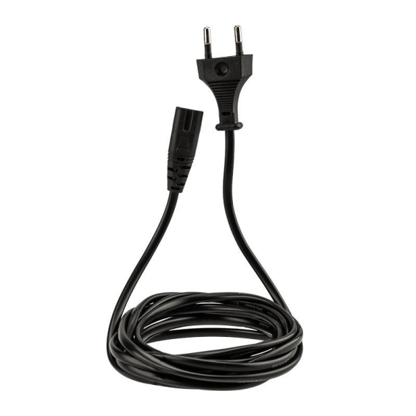 Шнур сетевой, вилка СЕЕ 7/16 - разъем IEC 320 C7, кабель 2x0,5 мм², длина 3 метра (PE пакет) REXANT