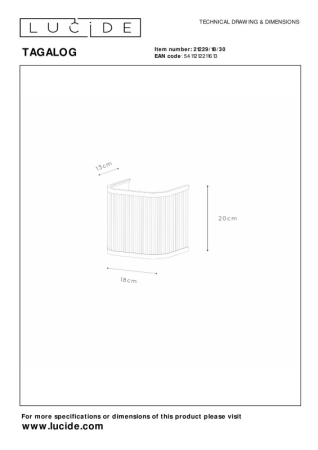 Бра LUCIDE 21229/18/30