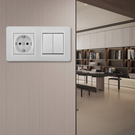 Розетка Arte Milano SET16-2-40-1-30-2 silver