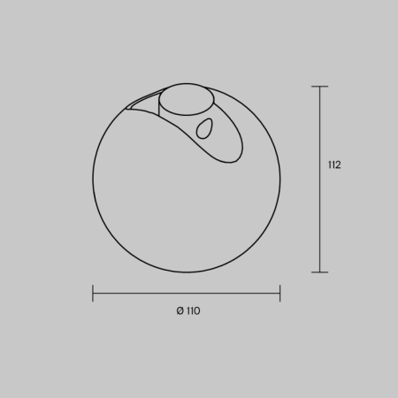 Светильник на шине Maytoni Technical TR236-1-5W3K-B