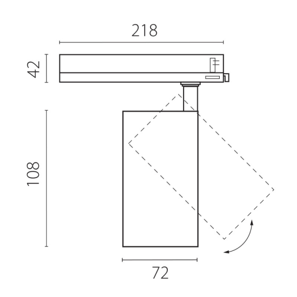 Светильник на шине Lightstar A5237TRIAC