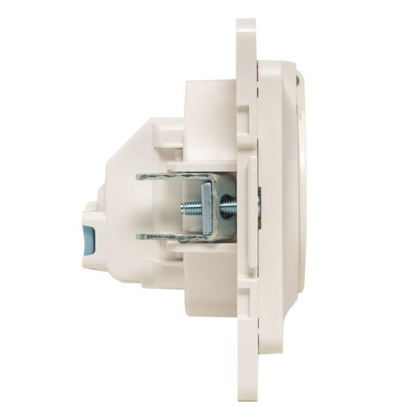 Розетка 1-м СП Стокгольм 16А IP44 с заземл. защ. шторки с крышкой механизм бел. PROxima EKF EYR16-028-10-44