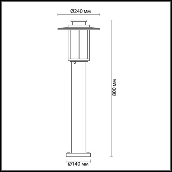 Садово-парковый светильник Odeon Light 4047/1F