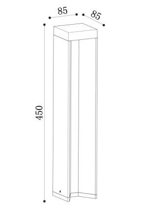 Садово-парковый светильник Maytoni O596FL-L9B4K