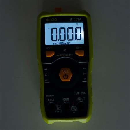 Мультиметр смарт цифровой DT131A встроен. фонарь ФАZА 5061781