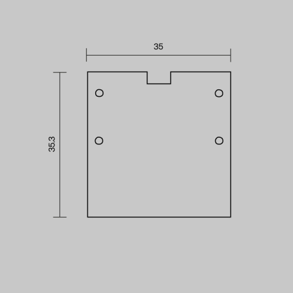 Заглушка профиля Maytoni Technical 642058