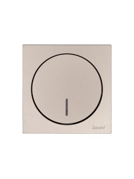Выключатель 1-кл. СП OSEN 10А IP20 с подсветкой механизм титан LEZARD 743-3788-111