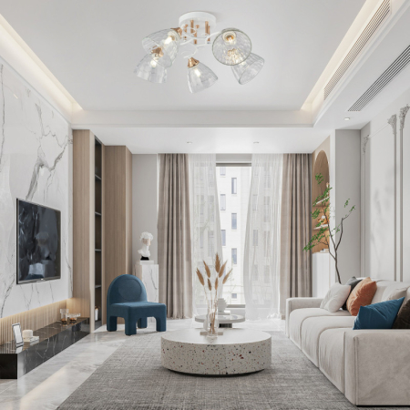 Накладная люстра Arte Milano 321395/5A WH+FG