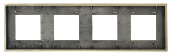 Рамка 4-м SKANDY SK-F34Sh металл шампань IEK SK-M42-M-K37