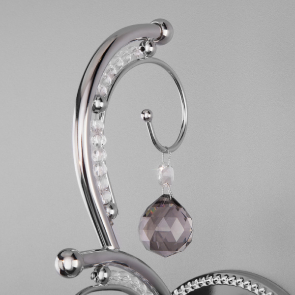 Бра Eurosvet 10107/1 хром/дымчатый хрусталь Strotskis