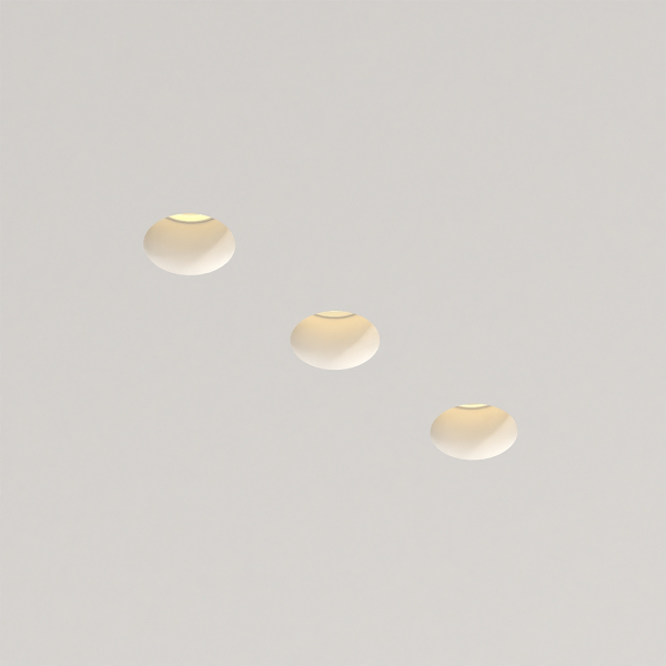 QUASAR 40 TRIO Встраиваемый потолочный гипсовый светильник