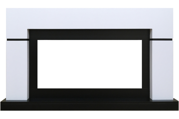 Royal Flame Каминокомплект Lindos - Белый с черным (Ширина 1470мм) с очагом 5D V-ART 40
