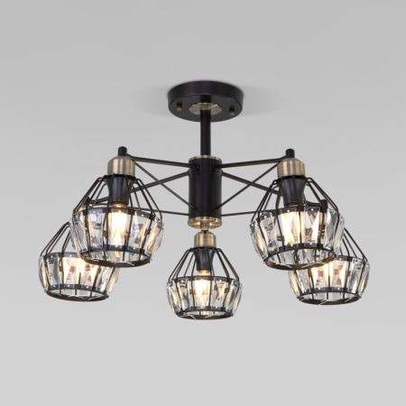 Люстра на штанге Eurosvet 70075/5 черный