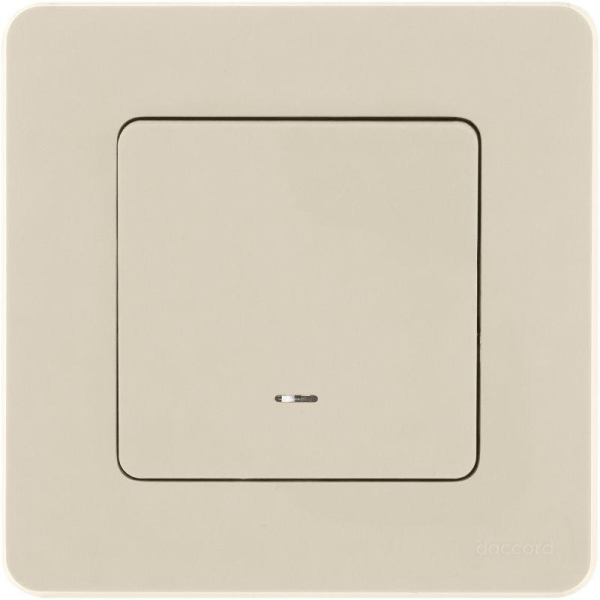 Переключатель 1-кл. Inspiria 10А IP20 250В 10AX с подсветкой/индикацией механизм сл. кость IEK 673661