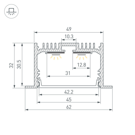 Профиль Arlight 062590