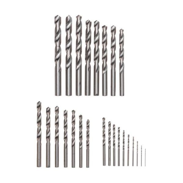 Набор сверл по металлу, 1-13мм (через 0,5мм), HSS, цилиндрический хвостовик, металлический кейс, 25 шт. KRANZ