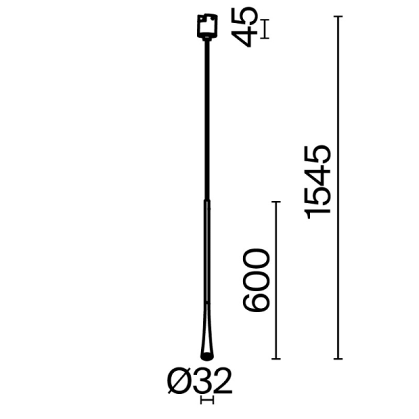 Светильник на шине Maytoni Technical TR168-1-7W3K-M-B