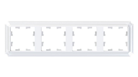 Рамка 4-м AtlasDesign Antique универс. бел. SE ATN100104