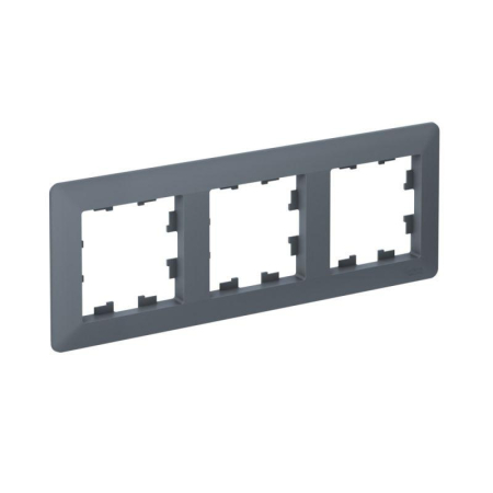 Рамка 3-м AtlasDesign Air грифель/дым. черн. SE ATN220703