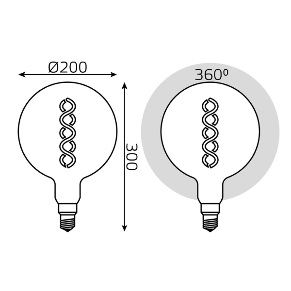 Светодиодная лампа Gauss 154802008