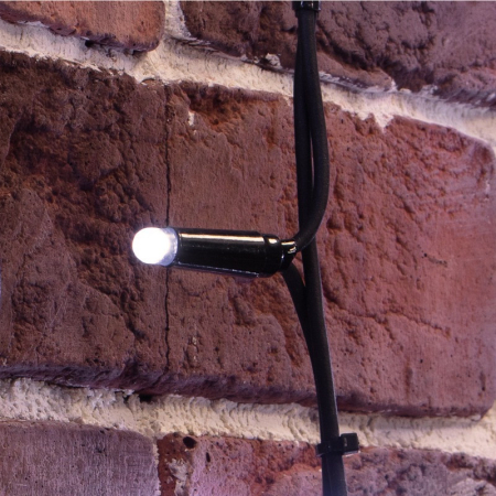 Гирлянда Светодиодный Дождь 2х6м, постоянное свечение, черный провод КАУЧУК, 230 В, диоды БЕЛЫЕ (шнур питания в комплекте)