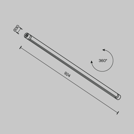 Шинопровод Maytoni Technical CA012-TRX-900-B