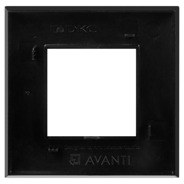 Рамка 1-м 2мод. Avanti "Черный квадрат" DKC 4402902