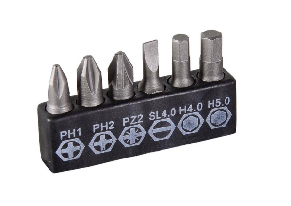 Отвертка со сменными битами 6шт Вихрь 73/6/2/16