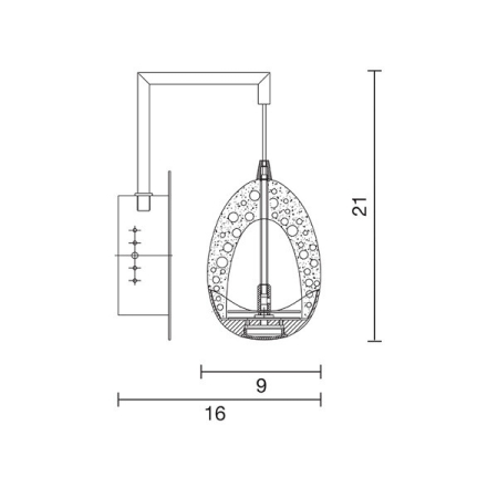 Бра Illuminati MB13003023-1A Gold