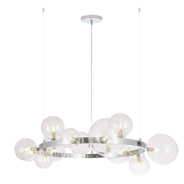 Crystal Lux Люстра Crystal Lux AGATA SP15 V2 CHROME/TRANSPARENTE