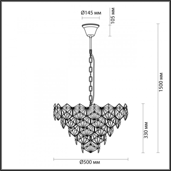 Каскадная люстра Odeon Light 4923/7