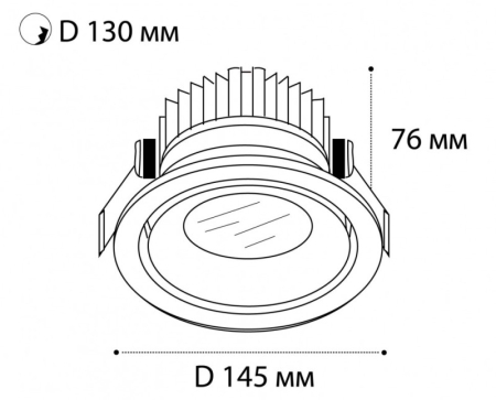 Встраиваемый светильник ITALLINE IT06-6018 white 4000K