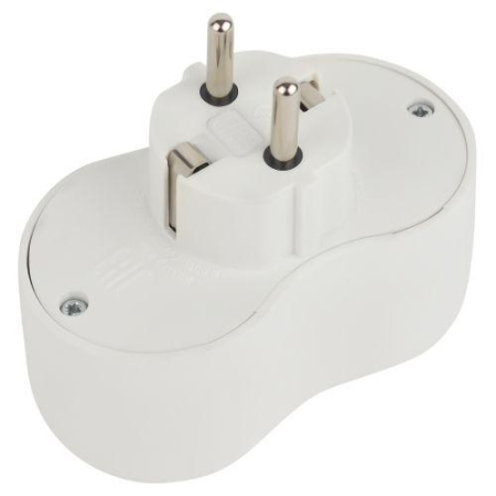 Разветвитель 2-м с заземл. 16А IP20 SPx-2e-W бел. Эра Б0053478