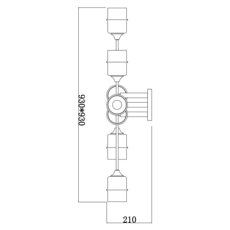 Накладная люстра Escada 699/8P