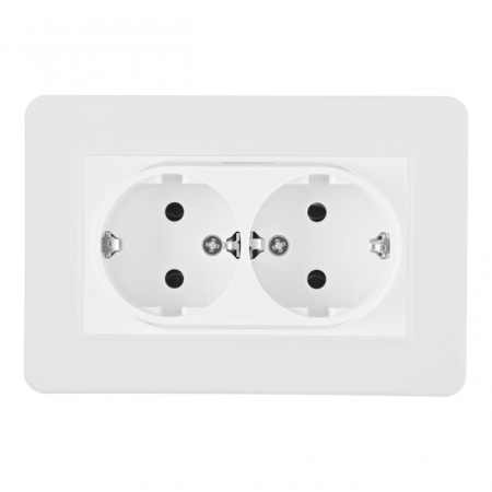 Розетка Arte Milano SET16-double-40-2 white