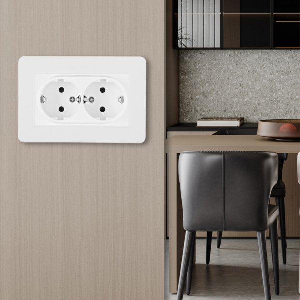 Розетка Arte Milano SET16-double-40-2 white