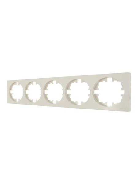 Рамка 5-м OSEN горизонт. квадрат сл. кость LEZARD 743-9000-150