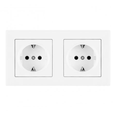 Розетка Arte Milano SET06-2-40-1x2 white