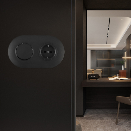 Розетка Arte Milano SET08-2-40-1-30-1 black